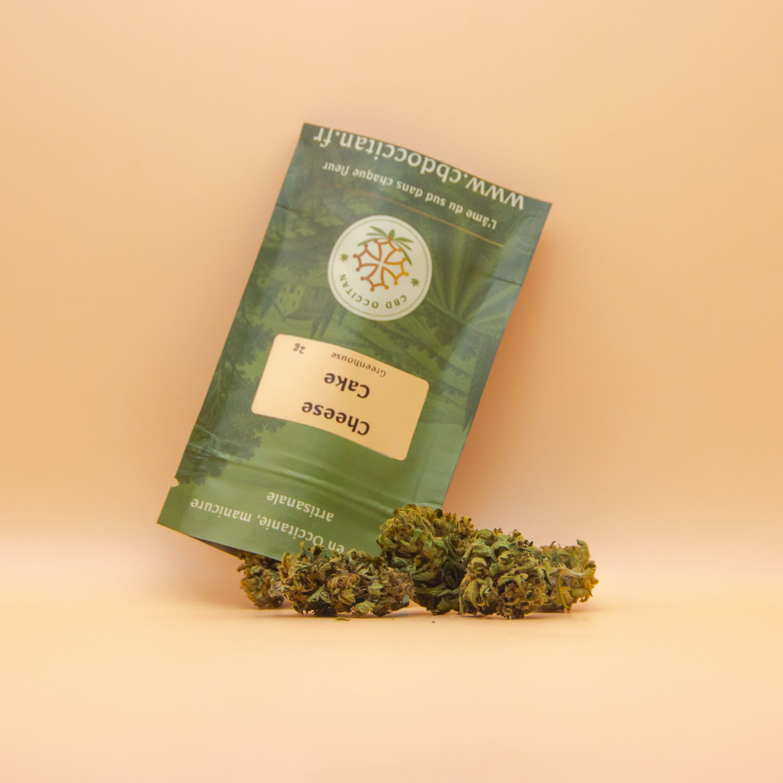 pack fleur cbd cheese cake produite et récoltée par CBD Occitan