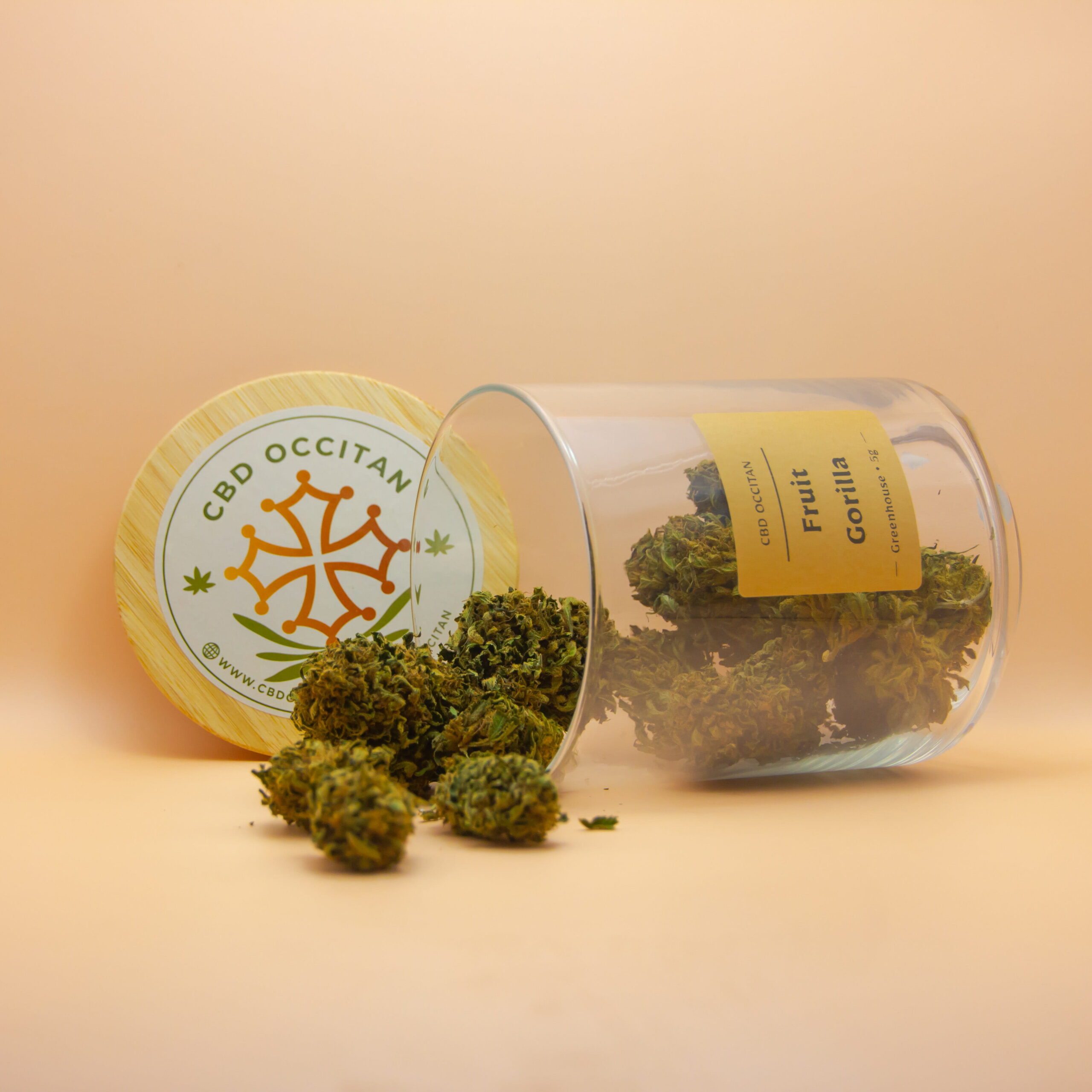 Fleurs Fruit Gorilla en bocal CBD occitan Fruit Gorilla FLeurs CBD en bocal par CBD Occitan