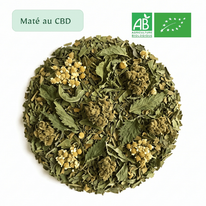 maté au CBD l'éveil de la terre, par CBD Occitan